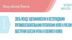 СВЯЗЬ МЕЖДУ АЦЕТАМИНОФЕНОМ И НЕСТЕРОИДНЫМИ ПРОТИВОВОСПАЛИТЕЛЬНЫМИ ПРЕПАРАТАМИ (НПВП) И РИСКОМ ОБОСТРЕНИЯ БОЛЕЗНИ КРОНА И ЯЗВЕННОГО КОЛИТА