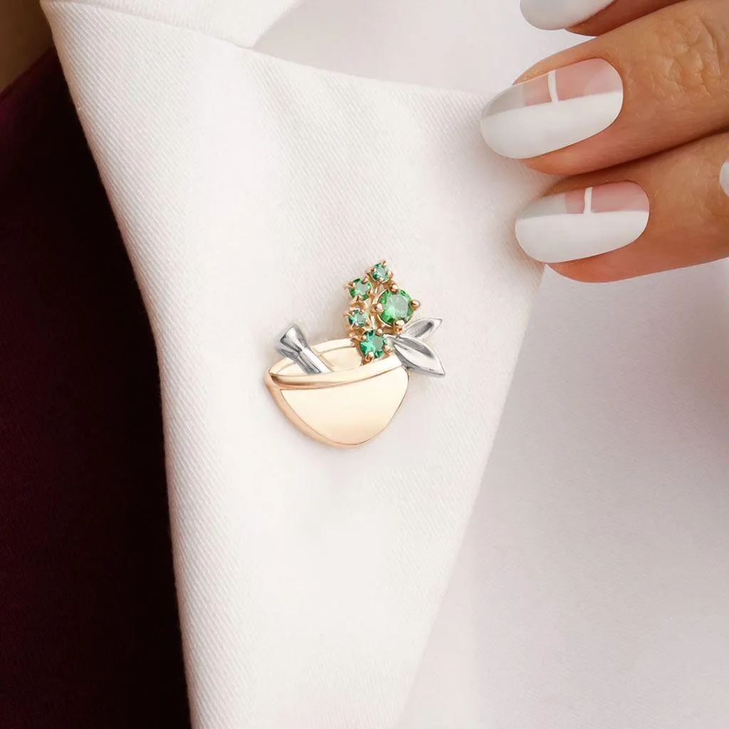 ПИН "СТУПКА ФАРМАЦЕВТА" ПОЗОЛОТА С ЛОКАЛЬНЫМ РОДИРОВАНИЕМ